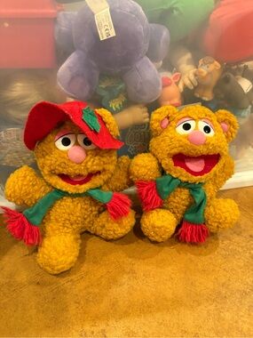 Vintage 1988 McDonald’s Baby Fozzie Bear Plush - Muppets Doll Stuffed Toy w/Hat